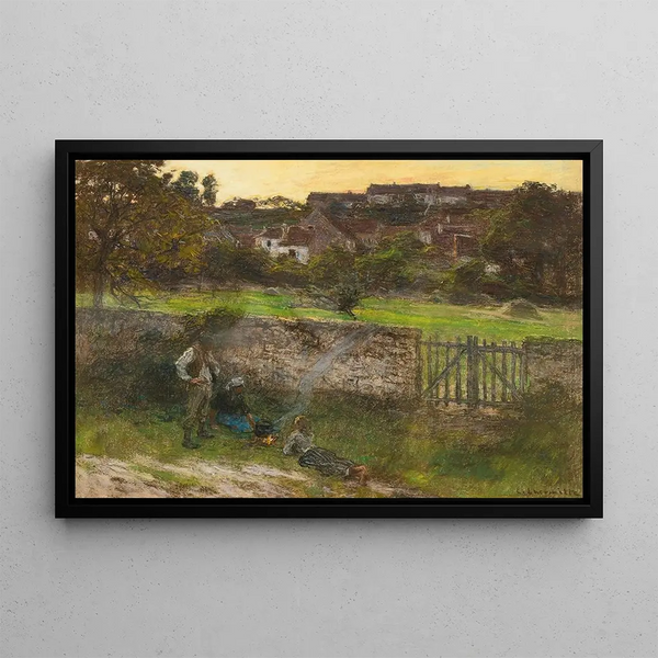 Les Chemineaux - Léon Augustin Lhermitte — framed artwork on a wall