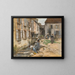 Les lavandières de Villenauxe - Léon Augustin Lhermitte — framed artwork on a wall