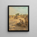 Harvest mother nursing three figures - Léon Augustin Lhermitte — framed artwork on a wall