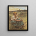 Moissonneuse le soir à Mont - Saint - Pré - Léon Augustin Lhermitte — framed artwork on a wall