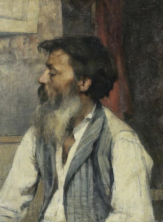 Lon Augustin Lhermitte - Portrait Of A Man.webp