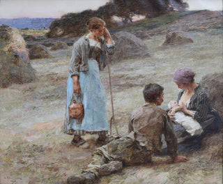 L'heure des bébés - Léon Augustin Lhermitte — artwork view