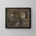 The weavers' cottage - Léon Augustin Lhermitte — framed artwork on a wall