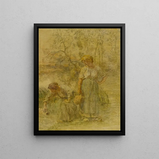 Lon Augustin Lhermitte - Two Peasant Girls.webp