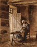 Old Seamstress - Léon Augustin Lhermitte — artwork view