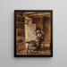 Old Seamstress - Léon Augustin Lhermitte — framed artwork on a wall