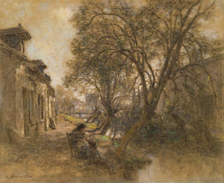 View taken at Saint-Bonnet near Bourges - Léon Augustin Lhermitte — artwork view