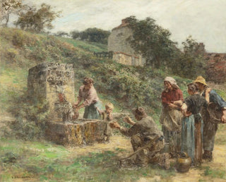 La Fontaine - Léon Augustin Lhermitte — artwork view