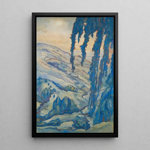 Landscape Painting - Léon Bakst — framed artwork on a wall