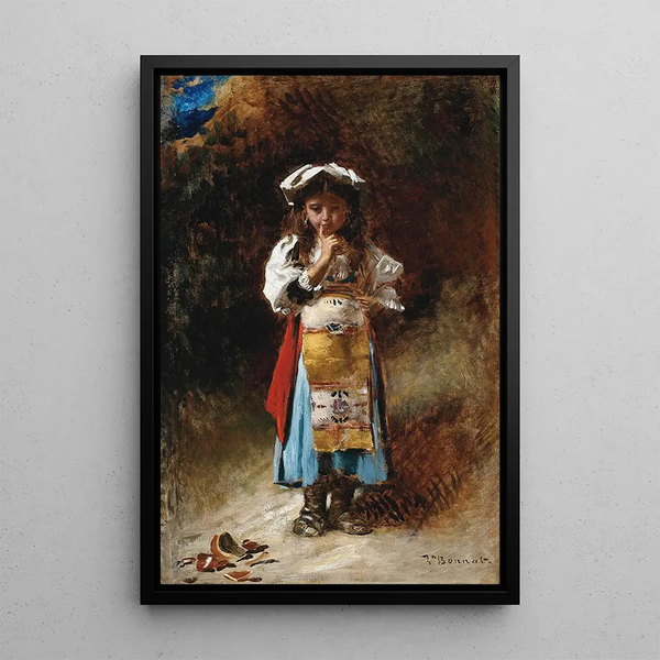 A Small Accident - Léon Bonnat — framed artwork on a wall