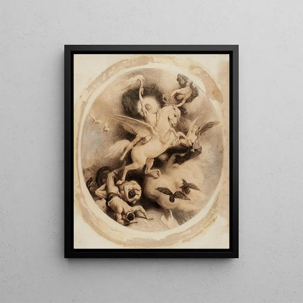 The Triumph of Art - Léon Bonnat — framed artwork on a wall