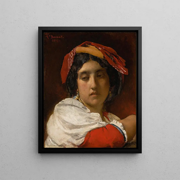 L'Italienne - Léon Bonnat — framed artwork on a wall