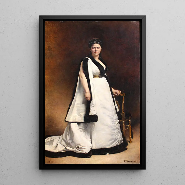 Madame Pasca - Léon Bonnat — framed artwork on a wall