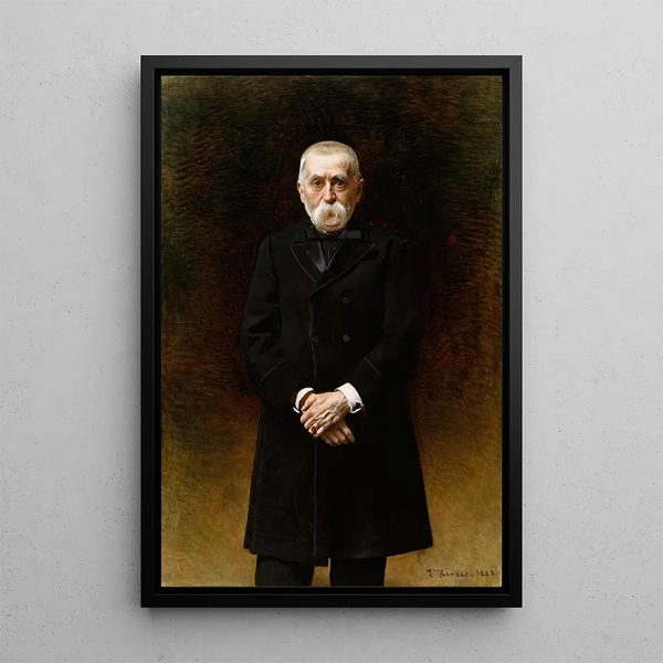 Portrait Painting of William T. Walters - Léon Bonnat — framed artwork on a wall