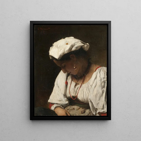 La Victime - Léon Bonnat — framed artwork on a wall