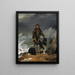 an Eskimo Woman - Léon Cogniet — framed artwork on a wall