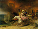 Rebecca and Brian de Bois-Guilbert Painting - Léon Cogniet — artwork view