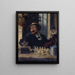 Portrait painting of Alexandre Schanne 1823-1887, model of Schaunard from La Vie de Bohème by Murger - Léon Dehaisne — framed artwork on a wall