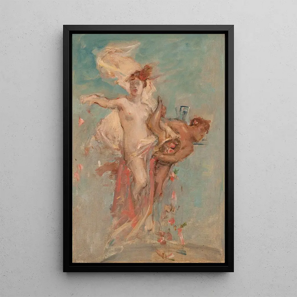 L'abondance - Léon François Comerre — framed artwork on a wall