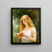 La Belle Liseuse - Léon François Comerre — framed artwork on a wall