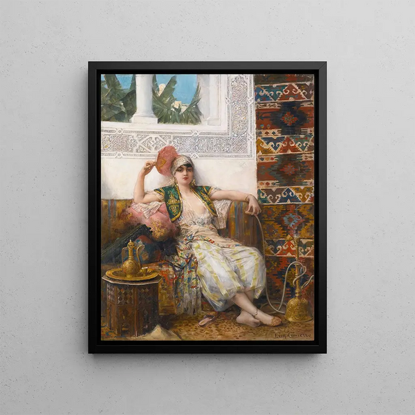 Odalisque - Léon François Comerre — framed artwork on a wall
