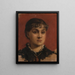 Portrait of Jacqueline Comerre-Paton - Léon François Comerre — framed artwork on a wall