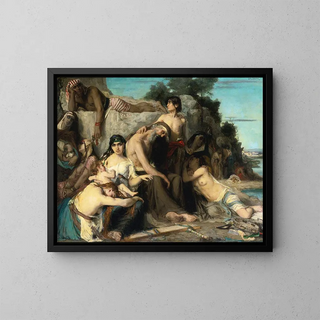 The Captivity of the Jews in Babylon - Léon François Comerre — framed artwork on a wall