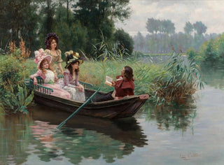 A captivated audience - Léon Girardet — artwork view