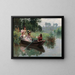 A captivated audience - Léon Girardet — framed artwork on a wall