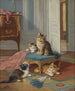 The Cat Family - Léon Huber — artwork view