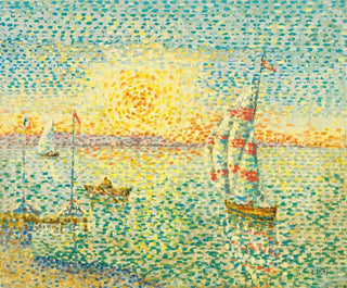 Sunset Painting - Léon Pourtau — artwork view