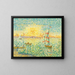 Sunset Painting - Léon Pourtau — framed artwork on a wall