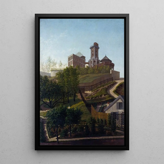 La Tour Solférino Montmartre - Léon Rolla — framed artwork on a wall