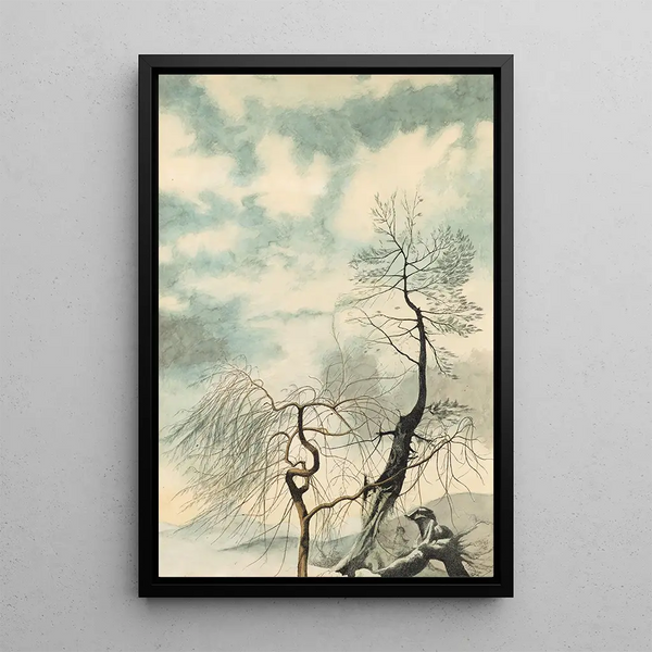 Trees in Winter - Léon Spilliaert — framed artwork on a wall