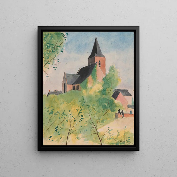 Au temps que Nanette était perdue pl. 2 - Léon Spilliaert — framed artwork on a wall