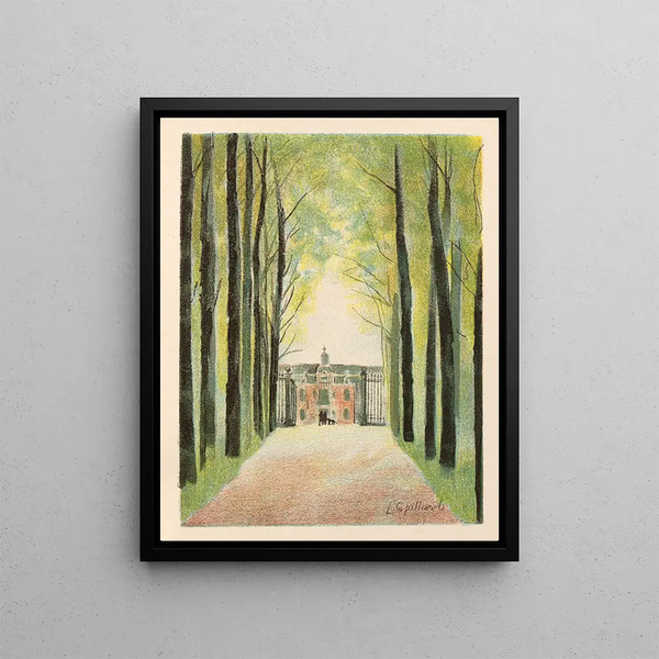 Au temps que Nanette était perdue pl. 3 - Léon Spilliaert — framed artwork on a wall