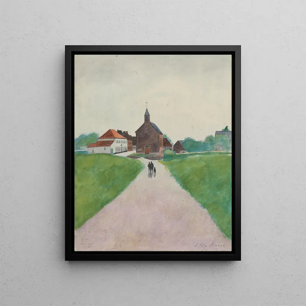 Au temps que Nanette était perdue pl. 4 - Léon Spilliaert — framed artwork on a wall