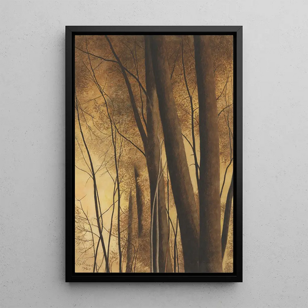 Trees - Léon Spilliaert — framed artwork on a wall