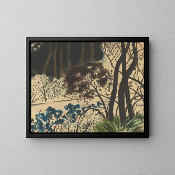 Forest Landscape Painting - Léon Spilliaert — framed artwork on a wall