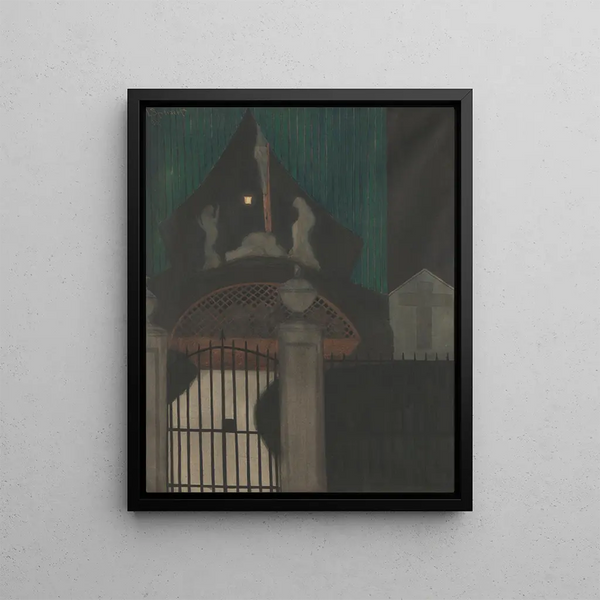Calvaire et purgatoire en Orient - Léon Spilliaert — framed artwork on a wall