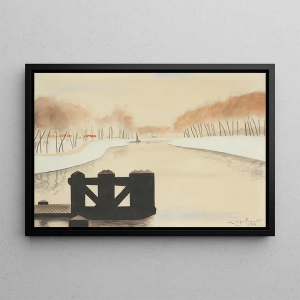 Le Keignaertkreek à Zandvoorde - Léon Spilliaert — framed artwork on a wall