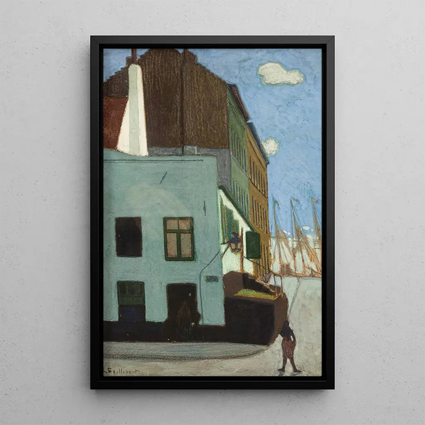 La Chaire Ostende - Léon Spilliaert — framed artwork on a wall