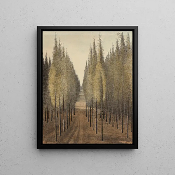 The fire escape - Léon Spilliaert — framed artwork on a wall