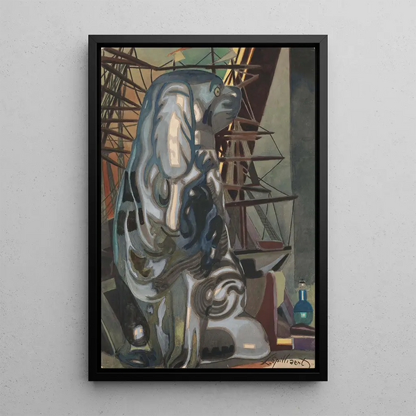 The porcelain dog - Léon Spilliaert — framed artwork on a wall