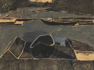 Dokken Painting in Ostend - Léon Spilliaert — artwork view