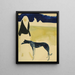 Woman with Greyhound - Léon Spilliaert — framed artwork on a wall