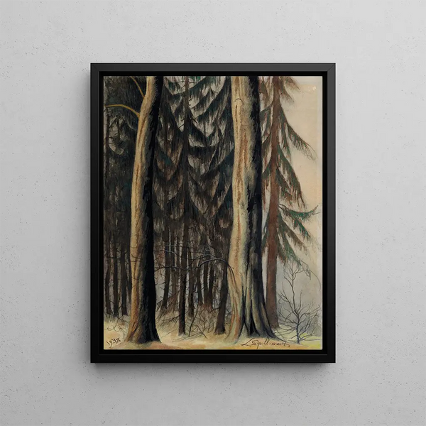 Fort de sapins - Léon Spilliaert — framed artwork on a wall