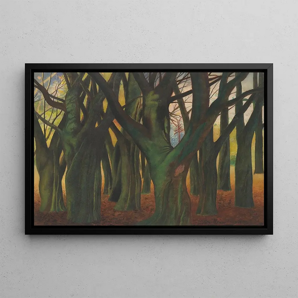 Green Trees - Léon Spilliaert — framed artwork on a wall