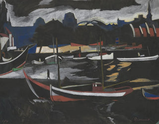 Les docks de commerce à Ostende - Léon Spilliaert — artwork view
