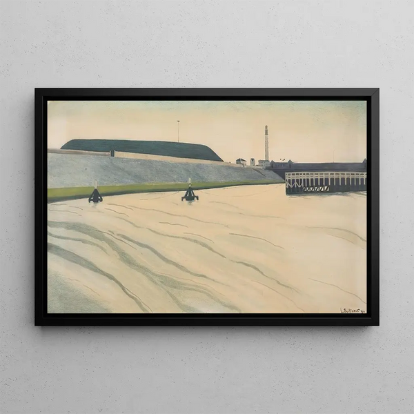 Port of Ostend - Léon Spilliaert — framed artwork on a wall